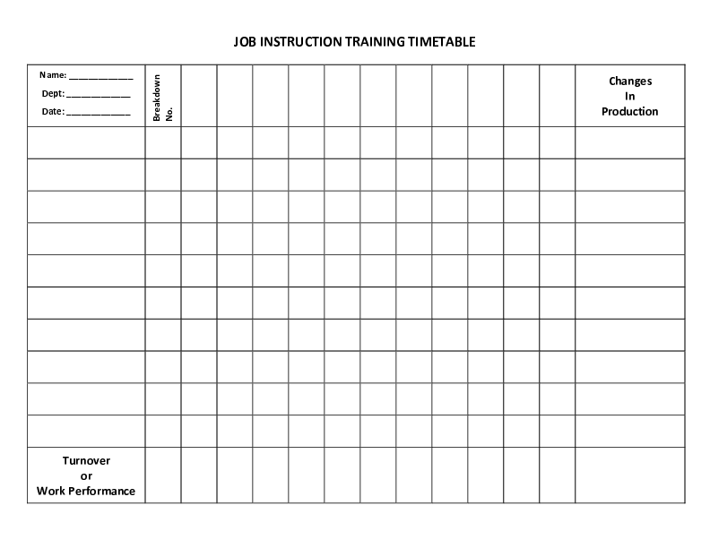 Simple Times Table Chart